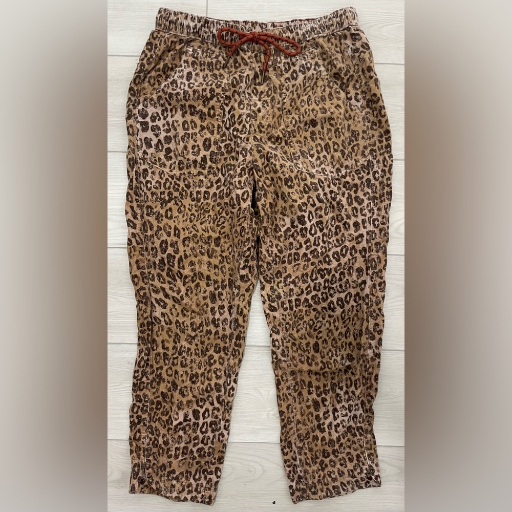 Anthropologie Pilcro Leopard Corduroy Pants